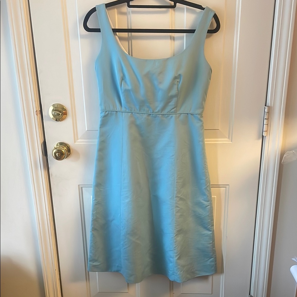 J. Crew Blue Sleeveless Midi Dress for Weddings
